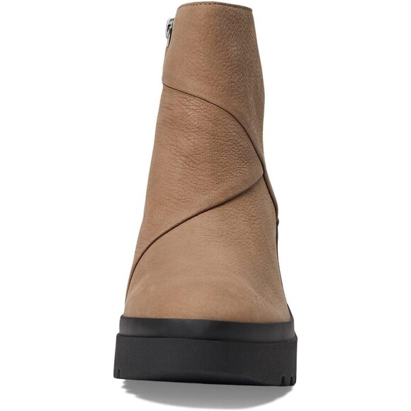 Eileen Fisher Kard Womens 8.5 Ankle Bootie Brown Nubuck Side Zip Block Heel NWOB - Picture 3 of 15